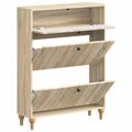 vidaXL Skriňa na topánky ALKMAAR 78 x 24 x 103 cm Kompozitné drevo