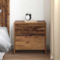 vidaXL Nočný stolík Staré drevo 45 x 34 x 44,5 cm Kompozitné drevo