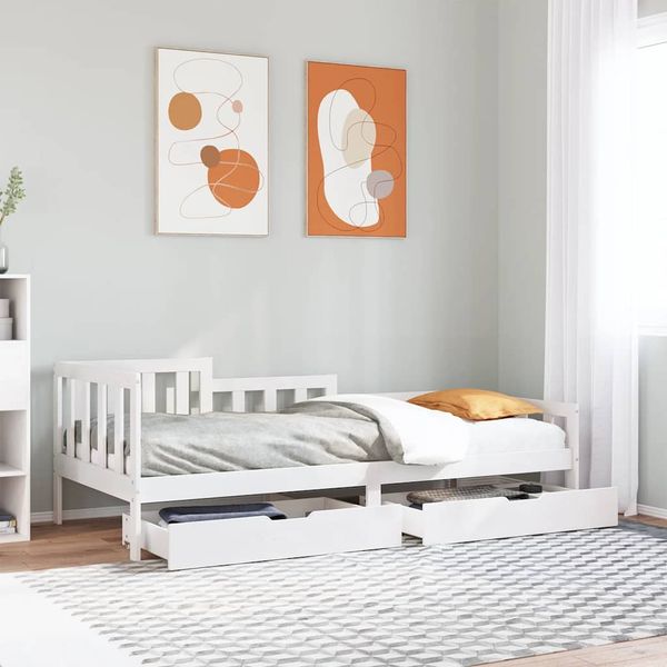 vidaXL Denná posteľ so zásuvkami 90x190 cm masívna borovica