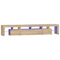 vidaXL TV skrinka s LED svetlami dub sonoma 230 x 36,5 x 40 cm