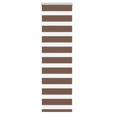 vidaXL Zebra roleta hnedá 40x150 cm šírka látky 35,9 cm polyester