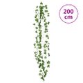 vidaXL Brečtanové girlandy 12 ks, zelené 200 cm