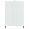 vidaXL Zásuvkový kabinet Biela 66 x 34,5 x 92 cm Kompozitné drevo
