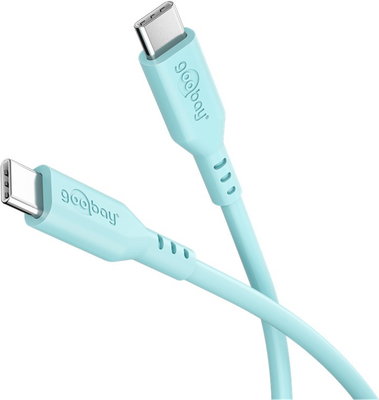 Kábel GOOBAY 77744 USB-C/USB-C 1,5m Turquoise