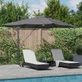 vidaXL Slnečník Antracit 351 x 250 x 253 cm Polyester a hliník