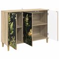 vidaXL Servírovacia skriňa RHENEN Sonoma 102 x 33 x 75 cm