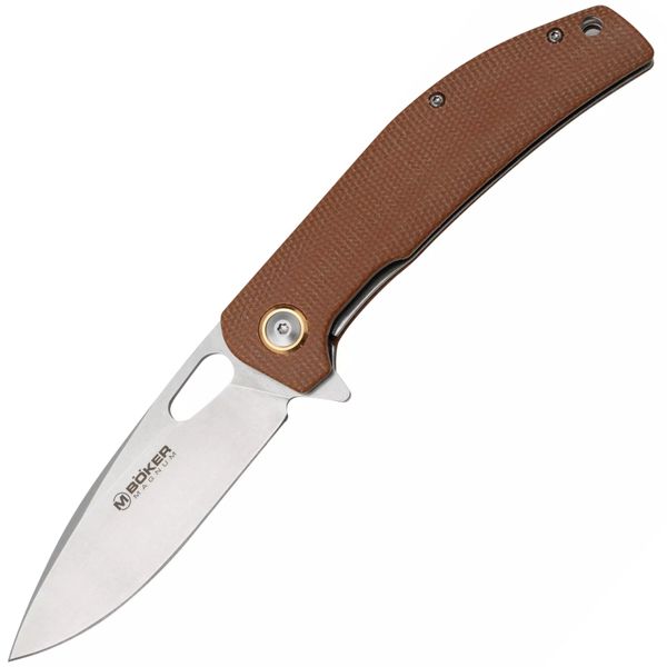 Magnum 01SC005 Toxicofera vreckový nôž 8,8 cm, Stonewash, hnedá, Micarta