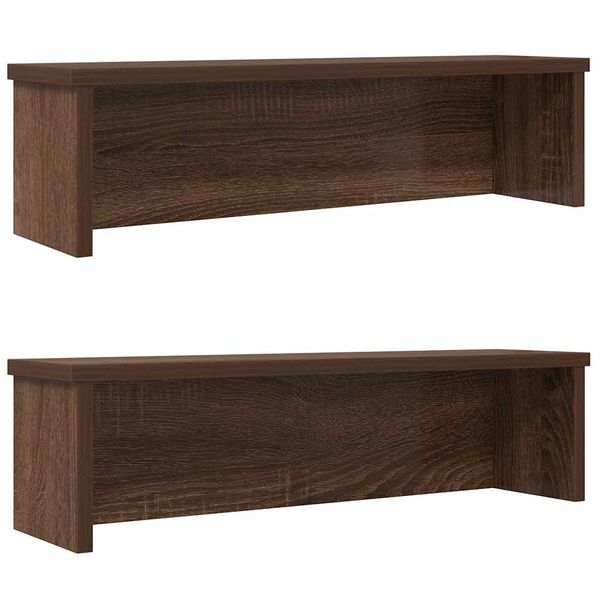 vidaXL kuchynské stojany stohovateľné 2 ks hnedý dub 60x15x16 cm