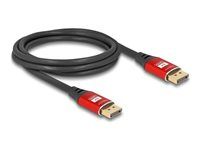 DisplayPort kábel 8K 60 Hz 2 m červená metalíza