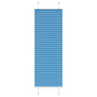 vidaXL Plisovaná roleta modrá 45x150 cm šírka látky 44,4 cm polyester