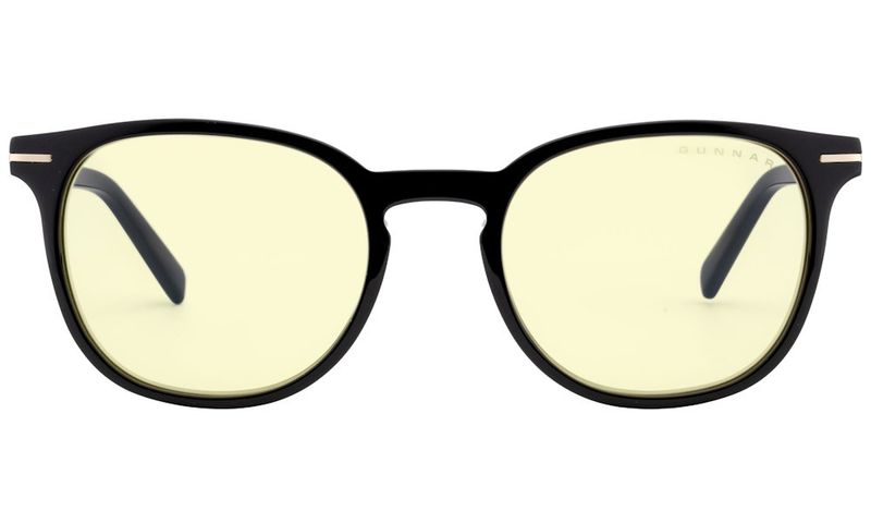 GUNNAR kancelárske/hermé okuliare DAVIS ONYX jantárové sklá BLF 65 GUNNAR focus