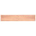 vidaXL Kúpeľňová doska bledohnedá 220x40x(2-6) cm ošetrený masív