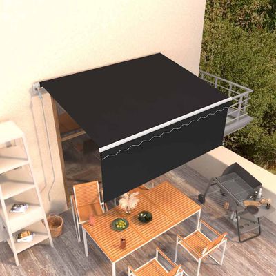 vidaXL Automatická markíza s tienidlom 3,5x2,5m antracitová
