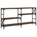 vidaXL Konzolový stolík dymový dub 150x29x76,5 cm kompozitné drevo