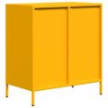 vidaXL Komoda horčicovožltá 68x39x73,5 cm oceľ valcovaná za studena