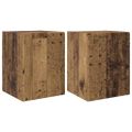 vidaXL TV nástenná skriňa Nástenný 2 pcs Staré drevo 30 x 31 x 40 cm