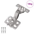 vidaXL Pánt 254 ks Niklová 85 x 52,5 x 9,5 mm Železo