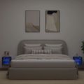 vidaXL TV nástenné skrinky s LED svetlami 2 ks čierne 30x28,5x30 cm