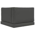 vidaXL Vankúš na vonkajšiu pohovku Polyester Antracitová 80 x 80 cm