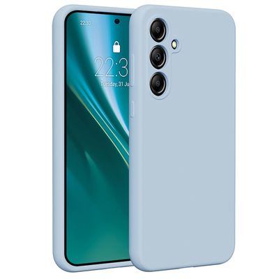 Silikónové puzdro Etteri pre Samsung Galaxy A55 5G svetlomodrá