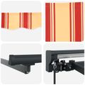 vidaXL Rám markízy Viacfarebný 400 × 300 cm Polyester s PU povrchom