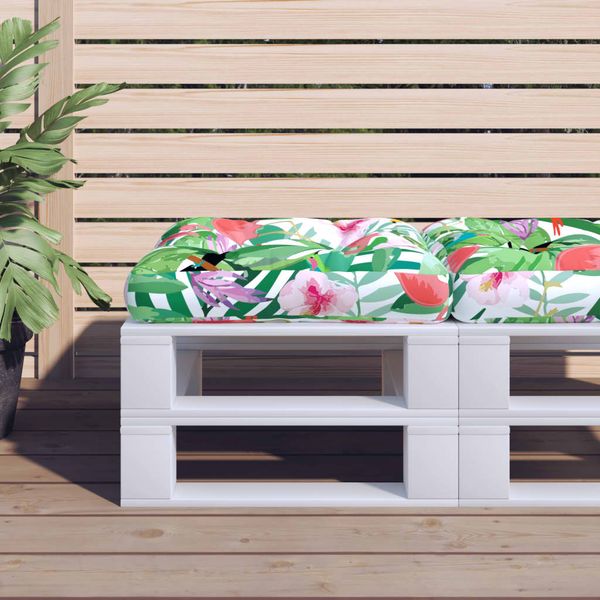 vidaXL Poduška na paletovú pohovku viacfarebná 58x58x10 cm látka