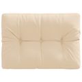 vidaXL Vankúš na paletu VIANEN 100% polyester Krémová 70 x 40 x 12 cm