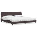 vidaXL Posteľ s matracom Hanko tmavohnedá 200x200 cm látka