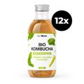 BIO Kombucha - GymBeam, mäta & citrónová tráva, 12 x 330 ml