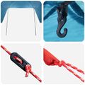 vidaXL Auto Stan 308 x 215 x 220 cm Modrá Polyester a oceľ