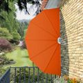 vidaXL Skladacia bočná markíza na terasu, tehlová 160 cm