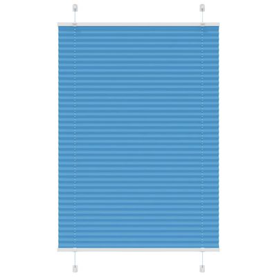 vidaXL plisovaná roleta modrá 90x150 cm Šírka látky 89,4 cm