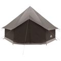 vidaXL Tipi stan 6-miestny Hnedá Šedá Polyester a oceľ