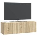 vidaXL Nástenná TV skrinka 98 x 31 x 30 cm Dub sonoma Kompozitné drevo
