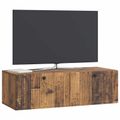 vidaXL Nástenná TV skrinka Nástenný Staré drevo 98 x 41 x 30 cm