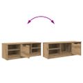 vidaXL TV skrinka 102 x 35 x 36,5 cm Remeselný dub Kompozitné drevo