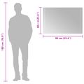 vidaXL Zrkadlo do kúpeľne s LED Priehľadná 90 x 60 cm tvrdené sklo