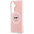 Puzdro Karl Lagerfeld IML Repeated Choupette MagSafe pre Samsung Galaxy S26 ružové