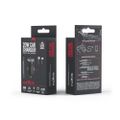 Nabíjačka do auta Maxlife MXCC-04 PD QC 1x USB-C 1x USB 20W čierna + kábel USB-C - Lightning 27W