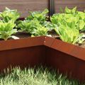 vidaXL Slimáková ohrada 4 ks 10 x 10 x 25 cm Poveternostne odolná oceľ