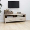 vidaXL TV skrinka HAMAR, medovo hnedá 106x40x40 cm, borovicový masív