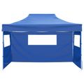 vidaXL Párty stan 280 x 410 x 315 cm Modrá Oxfordská látka