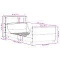 vidaXL Posteľ bez matraca 90x200 cm masívna borovica