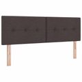 vidaXL Polohovací postel s matrací Tmavohnedá 140 x 190 cm Látka