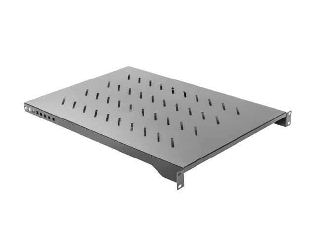 LANBERG19'' PEVNÁ POLICA 1U/483X700MM MAX. NOSNOSŤ DO 15 KG ČIERNA