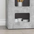 vidaXL Servírovacia skriňa ELST Betónová šedá 100 x 35 x 59 cm