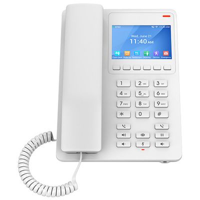 Grandstream GHP630 SIP hotelový telefón s displejom biely