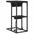 vidaXL Nočný stolík Čierny dub 41,5 x 26 x 60,5 cm Kompozitné drevo