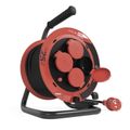 Predlžovací kábel EMOS P084256 na bubne 25 m / 4 zásuvky / guma / 230 V / 1,0 mm2 / IP44