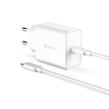 Devia wall charger Rocket PD 45W 1x USB-C white + cable USB-C - USB-C